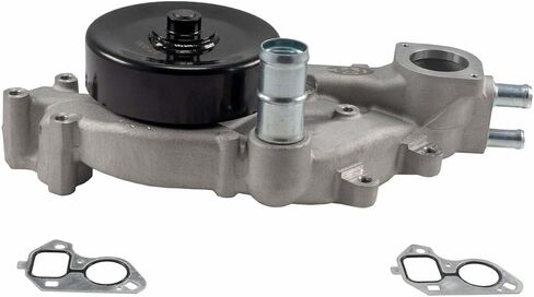Melling Water Pump, Mechanical, Black Pulley, 4.73 in Hub Height, Aluminum, Natural in Saudi Arabia