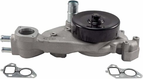 Melling Water Pump, Mechanical, Black Pulley, 4.73 in Hub Height, Aluminum, Natural in Saudi Arabia