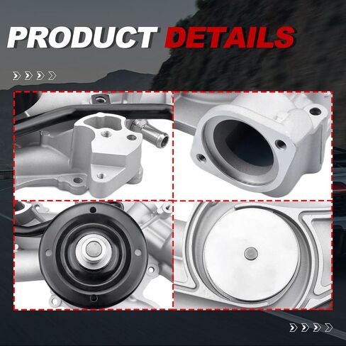 Engine Water Pump Automotive w/Gasket 1204370 43501 Compatible for Chrysler Aspen Dodge Durango Ram 1500 2500 3500 Hemi 5.7L 2003 2004 2005 2006 2007 2008 in Saudi Arabia
