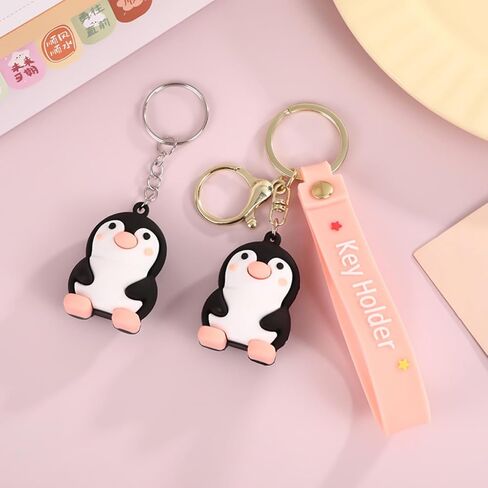 Penguin Keychain Pink Penguin Keychains for Women Wallet Purses Bags Car Keys in Kuwait