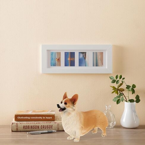 IMIKEYA Welsh Corgi تمثال صغير للكلب تمثال راتنج كورجي صغير للكلب تمثال كعكة علوي مصغر تمثال حيواني لرف سطح المكتب ديكور الغرفة ديكور حديقة خرافية in Saudi Arabia