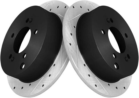 AutoShack Front & Rear Brake Rotors | Replacement For 2005-2010 Kia Sportage 2005-2009 Hyundai Tucson 2.0L 2.7L V6 4WD AWD | 4-PC Set in Saudi Arabia