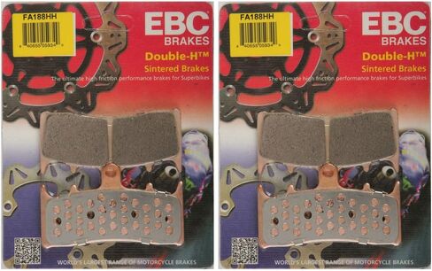 EBC Double-H Sintered Metal Brake Pads FA188HH (2 Packs - Enough 2 Rotors) in Saudi Arabia