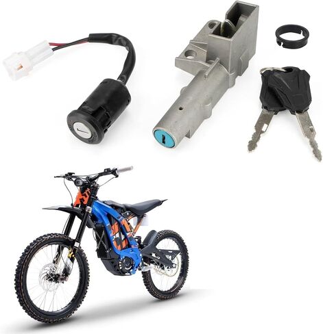 Motorcycle Ignition Key Switch Set, PSLER Ebike Ignition Switch with Key for Surron Light Bee X Sur Ron Light Bee S Electric Dirt Bike Key Ignition for Ebike in Saudi Arabia