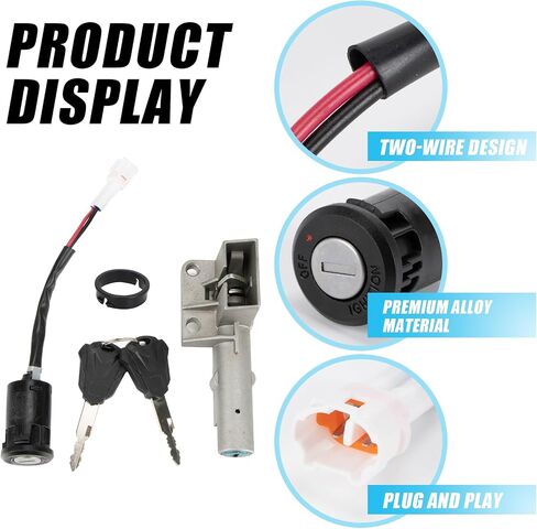 Motorcycle Ignition Key Switch Set, PSLER Ebike Ignition Switch with Key for Surron Light Bee X Sur Ron Light Bee S Electric Dirt Bike Key Ignition for Ebike in Saudi Arabia