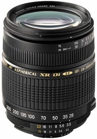 Tamron Auto Focus 28-300mm f/3.5-6.3 XR Di LD Aspherical (IF) Macro Ultra Zoom Lens for Nikon AF FX DX Digital SLR Cameras (Model A061N) (Renewed) in Saudi Arabia