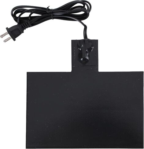 8-1/2'' x 7-7/8'' Silicone Battery Heater Pad with Smart Thermostat Control (32°F On/122°F Off) - 120V 60W Automotive Battery Warmer Pad, 72" 2-Prong Cord, Grey in Saudi Arabia