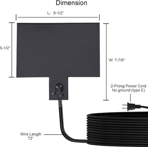 8-1/2'' x 7-7/8'' Silicone Battery Heater Pad with Smart Thermostat Control (32°F On/122°F Off) - 120V 60W Automotive Battery Warmer Pad, 72" 2-Prong Cord, Grey in Saudi Arabia