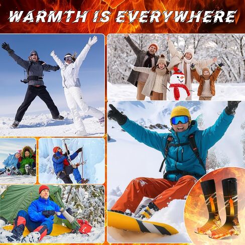 Heated Socks for Men Women Rechargeable: Improved Heated Socks 5000 mAh Battery Electric Thermal Clothing Chauffant Pour Femme in Saudi Arabia