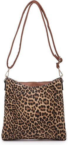 حقائب JEN & CO. Emma Crossbody للنساء حقائب كتف عصرية مصنوعة من الجلد النباتي مع حزام قابل للتعديل in Kuwait