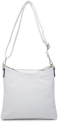 حقائب JEN & CO. Emma Crossbody للنساء حقائب كتف عصرية مصنوعة من الجلد النباتي مع حزام قابل للتعديل in Kuwait