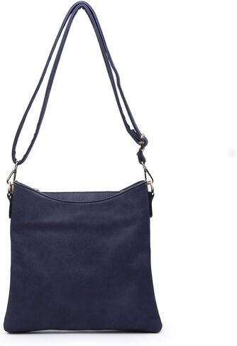 حقائب JEN & CO. Emma Crossbody للنساء حقائب كتف عصرية مصنوعة من الجلد النباتي مع حزام قابل للتعديل in Kuwait