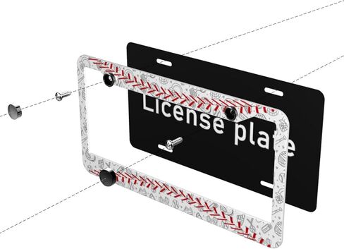 Vintage American Mexican Flag License Plate Frame - 1 Pcs Funny Aluminum Car License Plate Cover USA Mexico Flag Patriotic License Plate Holder Universal US-Canada 2 Hole Auto Car Tag for Women/Men in Saudi Arabia