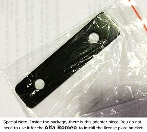 iJDMTOY No Drill Front Bumper Tow Hook License Plate Mounting Bracket Adapter Kit Compatible with 2018-up Alfa Romeo Stelvio (949) in Saudi Arabia