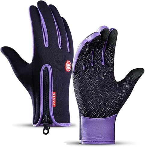 Insulated Thermal Winter Gloves with Touchscreen Compatibility - Waterproof Design for Outdoor Sports in Saudi Arabia