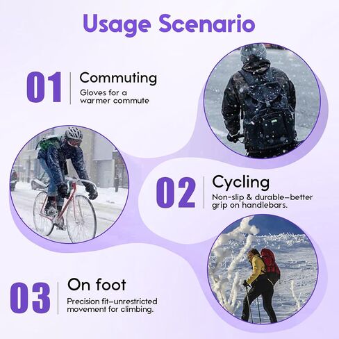 Insulated Thermal Winter Gloves with Touchscreen Compatibility - Waterproof Design for Outdoor Sports in Saudi Arabia