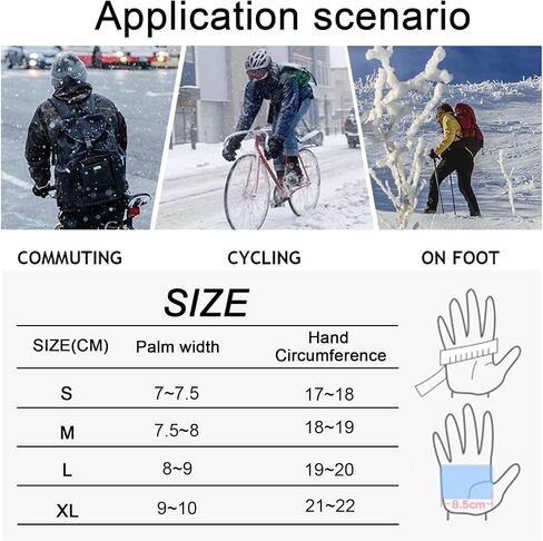 Insulated Thermal Winter Gloves with Touchscreen Compatibility - Waterproof Design for Outdoor Sports in Saudi Arabia