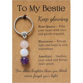 هدايا عيد ميلاد للأخت، أفضل صديق، أمي، هدايا للنساء من الابنة، الابن، Bestie، سلسلة مفاتيح كريستالية هدية عيد الأم in Kuwait