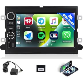 2G+64G Android 13 Car Stereo for Ford F150 F250 F350 Explorer Fusion Escape Mustang Edge Expedition Taurus with Apple Carplay Android Auto 7" Touchscreen Car Radio with GPS Bluetooth FM Backup Camera in Saudi Arabia
