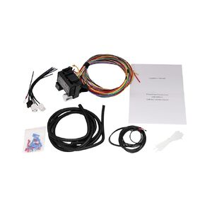 طقم أحزمة أسلاك عالمية مكونة من 8 دوائر، من النحاس والبلاستيك، وأحزمة أسلاك السيارات، متوافقة مع المركبات المخصصة، والقضبان الساخنة، وقضبان الشوارع، وعربات الكثبان الرملية in Kuwait