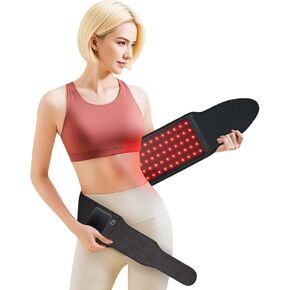 2025 Red Light Therapy Belt, 3 Wavelengths, 5 Levels of Power Adjustment, 3 Red Light Therapy Modes, New Upgraded Skin-Friendly TPU Material, 51.18"x7.08" for Pain Relief and Relaxation in Saudi Arabia