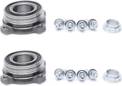 FKG 512225 Rear Wheel Bearing Hub Assembly fit for 01-07 BMW 525i 530i, 97-12 BMW 528i, 01-07 BMW 530i, 08-12 BMW 535i, 97-03 BMW 540i, 06-12 BMW 550i, 00-03 BMW M5, Set of 2 in Saudi Arabia