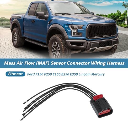 Mass Air Flow (MAF) Sensor Connector Wiring Harness for Ford Multi-Purpose Connector Pigtail for Lincoln for Mercury Mass Air Flow MAF Sensor Connector Plug Repair Wire Harness in Saudi Arabia