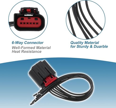 Mass Air Flow (MAF) Sensor Connector Wiring Harness for Ford Multi-Purpose Connector Pigtail for Lincoln for Mercury Mass Air Flow MAF Sensor Connector Plug Repair Wire Harness in Saudi Arabia