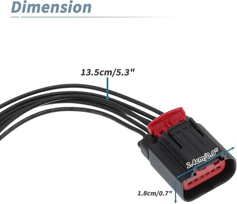 Mass Air Flow (MAF) Sensor Connector Wiring Harness for Ford Multi-Purpose Connector Pigtail for Lincoln for Mercury Mass Air Flow MAF Sensor Connector Plug Repair Wire Harness in Saudi Arabia