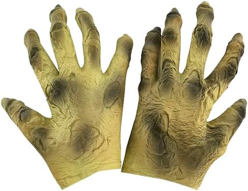 SIQITECHNO Halloween Monster Hand Gloves Latex Scary Skeleton Zombie Paw Gloves Cosplay Costume Horror Demon Ghost Mitten in Saudi Arabia
