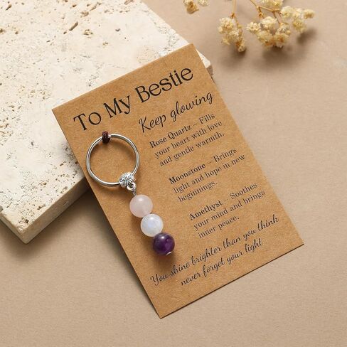 هدايا عيد ميلاد للأخت، أفضل صديق، أمي، هدايا للنساء من الابنة، الابن، Bestie، سلسلة مفاتيح كريستالية هدية عيد الأم in Kuwait