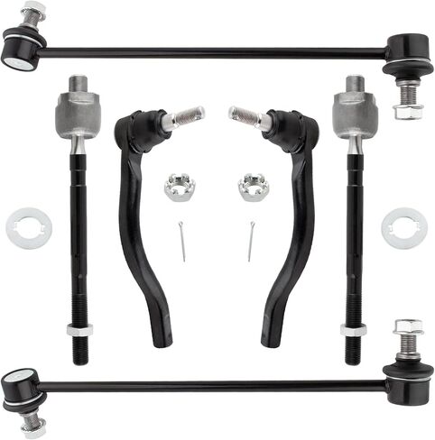 6Pcs Front Stabilizer Sway Bar End Links + Inner Outer Tie Rods End Kit Set Fit For Nissan Maxima 2009 2010 2011 2012 2013 2014 3.5L V6 Replace# EV800770 ES800357 ES800358 K750282 K750283 in Saudi Arabia