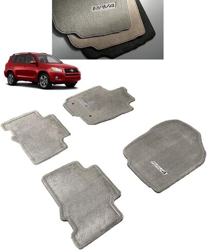 Genuine Toyota Rav4 Floor Mat Set PT208-42061-31. Ash (gray) Carpet 4 Piece Set. 2006-2012 Rav4 With 3rd Row Seats by Toyota in Saudi Arabia