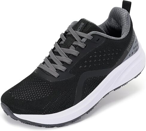 BRONAX Women's Wide Toe Box Road Running Shoes | Wide Athletic Tennis Sneakers with Rubber Outsole in Kuwait