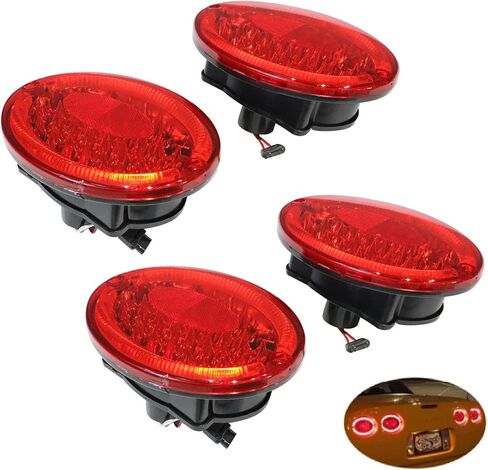 4 Pcs Rear LED Tail Lights Brake Signal Lamp Fits for 1997-2004 Chevrolet Corvette C5 w/Resistor in Saudi Arabia