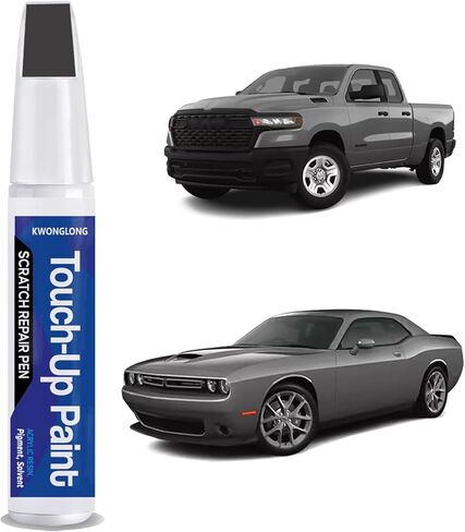 طلاء طلاء أحمر PRC/MRC لسيارات دودج تشالنجر/تشارجر/دورانجو، طقم إصلاح خدوش طلاء السيارة 2 في 1، حل سريع وسهل للإصلاح in Kuwait