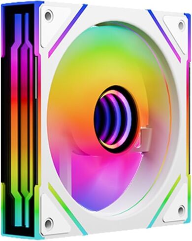 مروحة حافظة عكسية Prism 4 MAX 120mm ARGB، مرآة إنفينيتي RGB تأثير الضوء 5V 3PIN مزامنة ضوء اللوحة الأم 800~1600RPM PWM PC مناسبة لحافظة الكمبيوتر ومبرد وحدة المعالجة المركزية (أسود) in Saudi Arabia