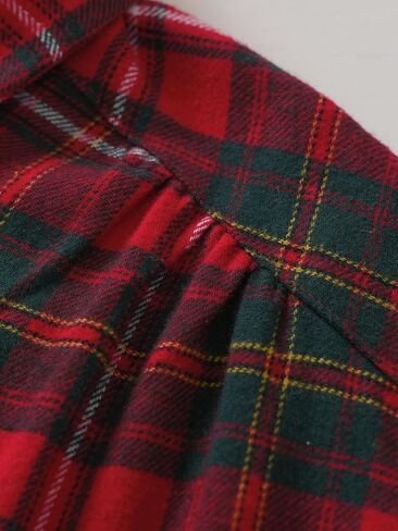 Latuza Women's Cotton Flannel Button Down Nightgown with Pockets in Kuwait