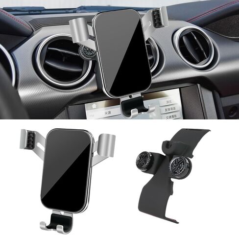 Car Phone Holder for Ford Mustang 2015 2016 2017 2018 2019 2020 2021 2022 2023 & Coupe Convertible Mach 1 GT Bullitt EcoBoost Auto Accessories Cell Phones Mount Cellphone Mobile Cradle Bracket in Saudi Arabia
