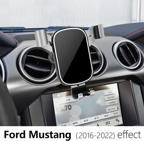 Car Phone Holder for Ford Mustang 2015 2016 2017 2018 2019 2020 2021 2022 2023 & Coupe Convertible Mach 1 GT Bullitt EcoBoost Auto Accessories Cell Phones Mount Cellphone Mobile Cradle Bracket in Saudi Arabia