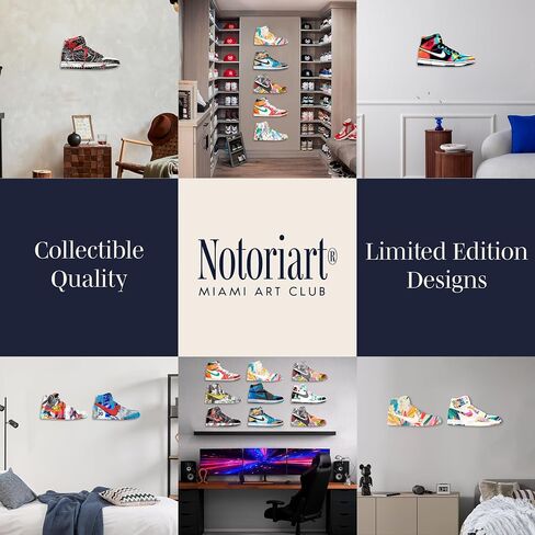 Modern Sneaker Acrylic Wall Art Die-Cut Easy-to-Hang, 19" x 10.5", Colorful Splashes Sneaker Shape in Saudi Arabia