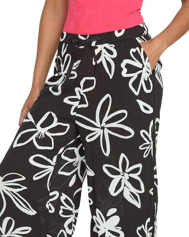 Volcom Womens Gotta B U Printed Beach Pants – Elastic Drawstring Waist, Wide Leg Fit, Slash Pockets & Lightweight Beach Style in Saudi Arabia