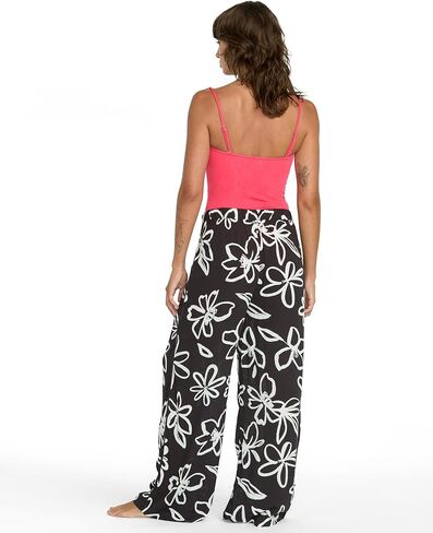 Volcom Womens Gotta B U Printed Beach Pants – Elastic Drawstring Waist, Wide Leg Fit, Slash Pockets & Lightweight Beach Style in Saudi Arabia