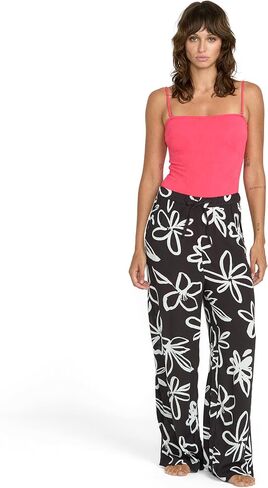 Volcom Womens Gotta B U Printed Beach Pants – Elastic Drawstring Waist, Wide Leg Fit, Slash Pockets & Lightweight Beach Style in Saudi Arabia