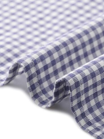 Allegra K Summer Gingham Blouse for Women's Short Sleeve Vintage Button Down Plaid Shirt Top in Saudi Arabia