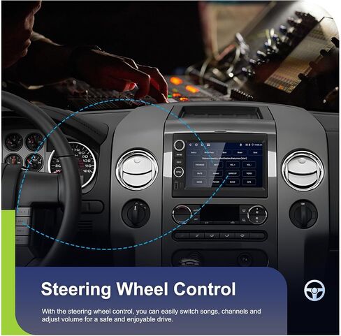 2G+64G Android 13 Car Stereo for Ford F150 F250 F350 Explorer Fusion Escape Mustang Edge Expedition Taurus with Apple Carplay Android Auto 7" Touchscreen Car Radio with GPS Bluetooth FM Backup Camera in Saudi Arabia