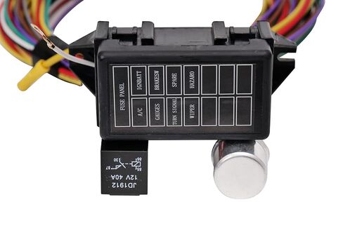 طقم أحزمة أسلاك عالمية مكونة من 8 دوائر، من النحاس والبلاستيك، وأحزمة أسلاك السيارات، متوافقة مع المركبات المخصصة، والقضبان الساخنة، وقضبان الشوارع، وعربات الكثبان الرملية in Kuwait