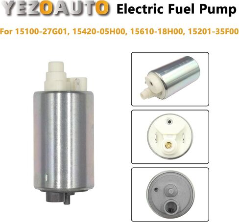 Fuel Pump for Yamaha YZF-R1 YZF-R1M 15-19 / YZF-R1S 16-18 / V-Star 950 Tourer 09-17 / Road Star 1700 08-09 1700 S 08-14 / Road Star 1700 Silverado S 09-14 / FZ-07 15-16 Replaces 5S7-13907-00 in Saudi Arabia
