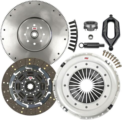 ClutchMaxPRO 13" Performance Stage 2 Clutch Kit with Flywheel with fork Compatible with Dodge 1994-2003 Ram 2500 Ram 3500 5.9L 6cyl Cummins Turbo Diesel NV4500 5-Speed (CP05192HDFW-CF135-ST2) in Saudi Arabia