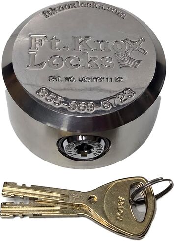 Gooseneck Round Tube Coupler/Hitch Trailer Lock Combo (TwoTrimax Puck Locks Included) in Kuwait